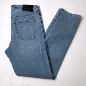 Express Mens Slim 4-Way Hyper Stretch Denim Jeans Size 32x32 Light Blue Wash